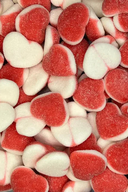 Coeurs fraise sucré